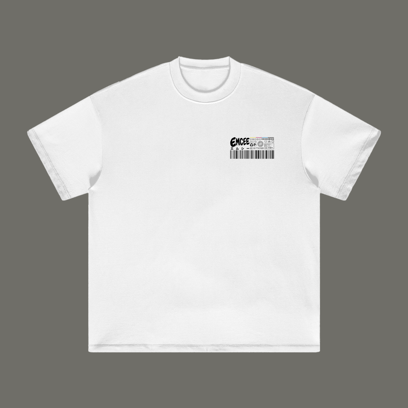 EMCEE Spec Tee — White