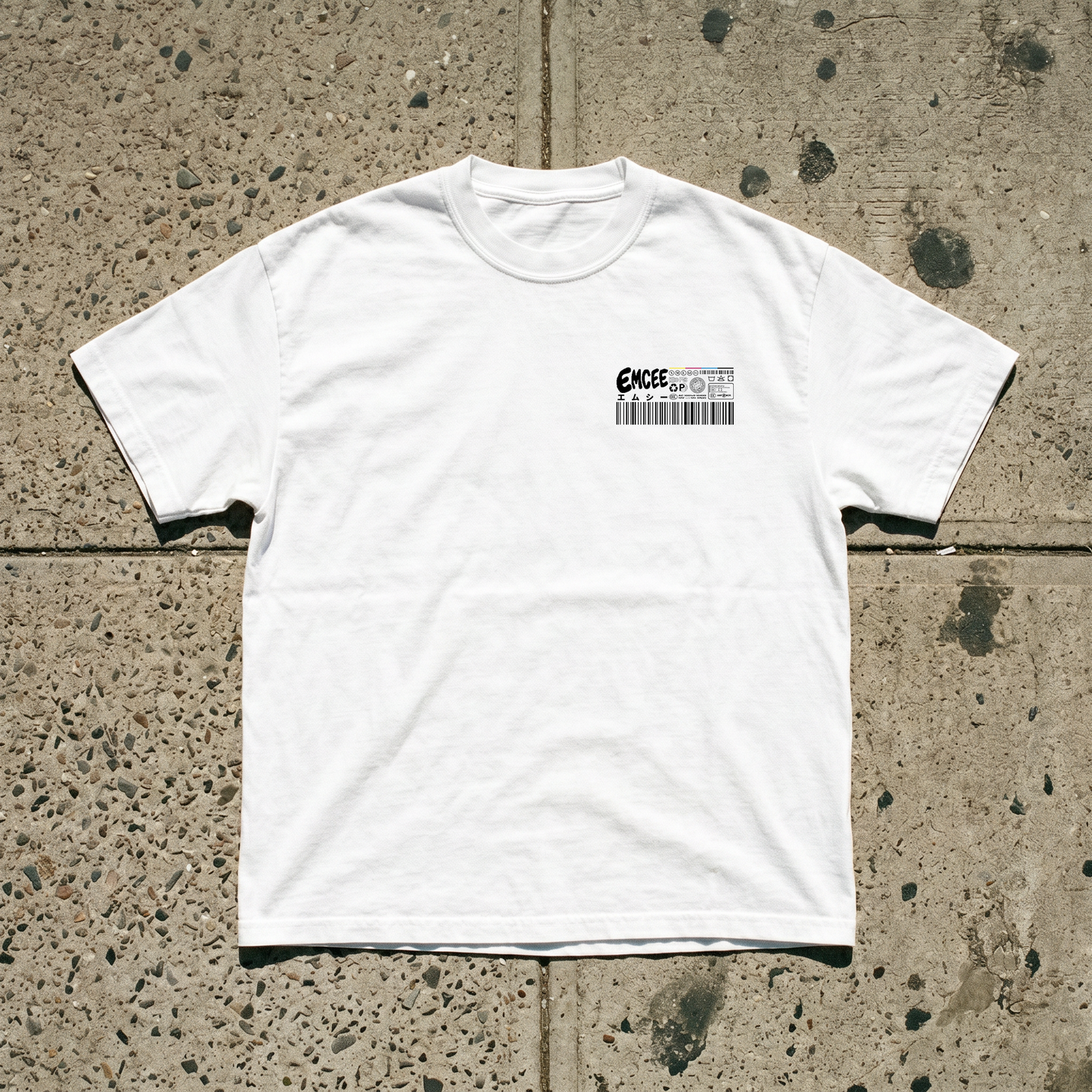 EMCEE Spec Tee — White