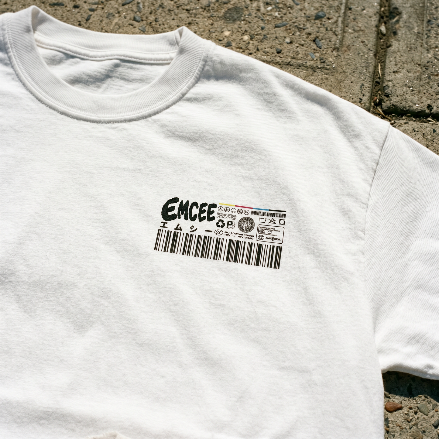 EMCEE Spec Tee — White