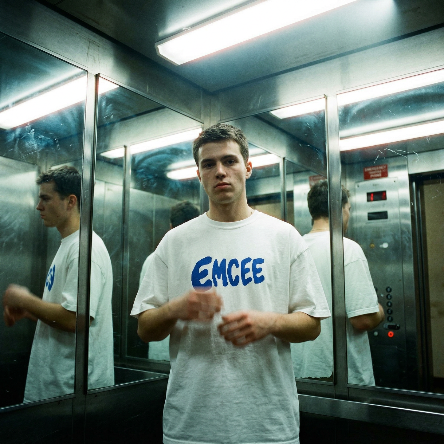 EMCEE Logo Tee — White