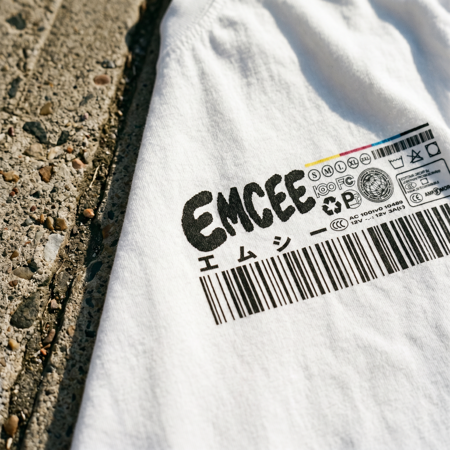 EMCEE Spec Tee — White